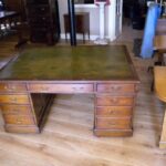 Antiek mahonie partnersbureau circa 1880 3