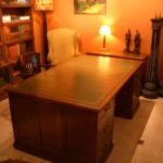 Antiek mahonie partnersbureau, circa 1920 1