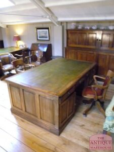 antiek mahonie partners desk, VERKOCHT