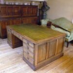 Antiek mahonie partnersbureau 3