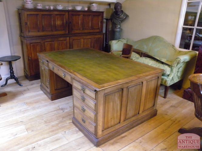 Antiek mahonie partnersbureau 3