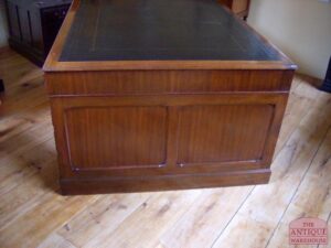 antiek mahonie partners desk, VERKOCHT