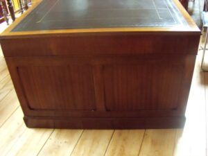 antiek mahonie partnersdesk, circa 1900, VERKOCHT