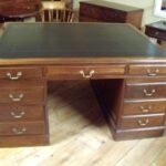 Antiek mahonie partnersbureau, circa 1900 3