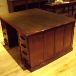 Antiek mahonie partnersbureau, circa 1900 1