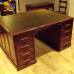 Antiek mahonie partnersbureau, circa 1900 3