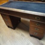 Antiek mahonie scheepsbureau 1