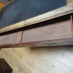 Antiek mahonie scheepsbureau 3