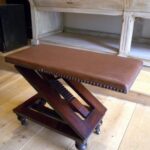 antiek mahonie schoenenbankje 2