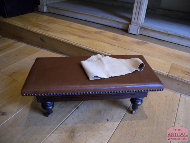 antiek mahonie schoenenbankje 3