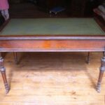 Antiek mahonie schrijftafel 2