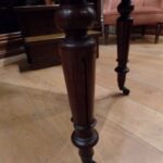 Antiek mahonie schrijftafeltje circa 1850 met opstaande rand 2