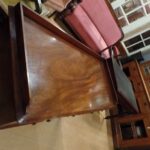 Antiek mahonie schrijftafeltje circa 1850 met opstaande rand 3