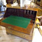 Antiek mahonie secretaire, klepbureau circa 1780 2