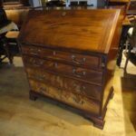 Antiek mahonie secretaire circa 1750, George III 1