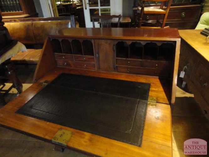 Antiek mahonie secretaire circa 1750, George III 2