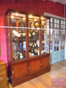 antiek mahonie vitrine, VERKOCHT