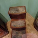 Antiek mahoniehouten Engels bibliotheek trapje 2