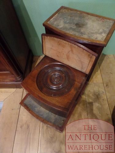 Antiek mahoniehouten Engels bibliotheek trapje 3