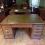 Antiek mahoniehouten Engels bureau 1