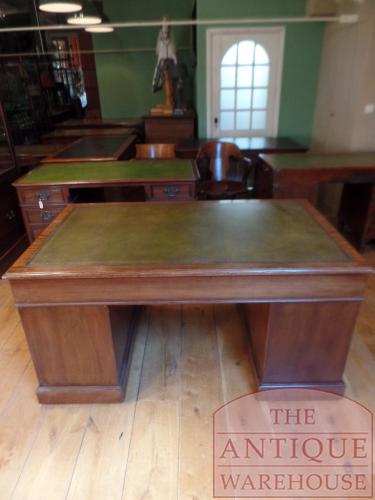 Antiek mahoniehouten Engels bureau 4