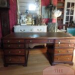 Antiek mahoniehouten Engels bureau 1