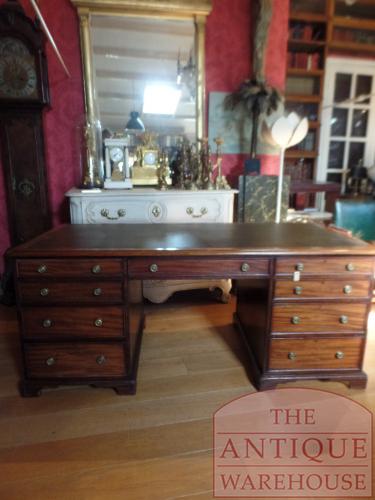 antiek mahoniehouten Engels bureau