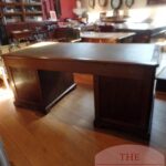 Antiek mahoniehouten Engels bureau 3