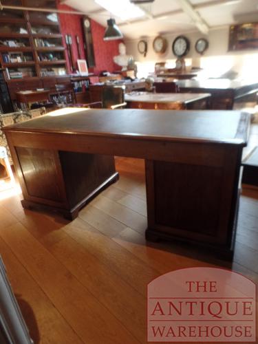 Antiek mahoniehouten Engels bureau 3