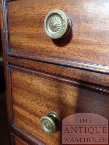 Antiek mahoniehouten Engels bureau 4