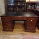 Antiek mahoniehouten Engels bureau 1