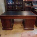 Antiek mahoniehouten Engels bureau 4