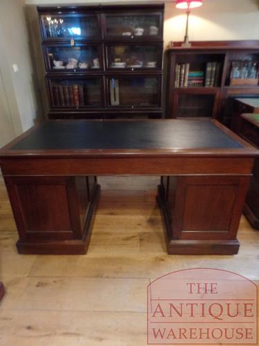 Antiek mahoniehouten Engels bureau 4