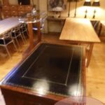 Antiek mahoniehouten Engels bureau, partners desk 3