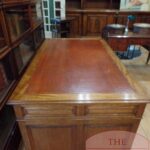 Antiek mahoniehouten Engels bureau 2