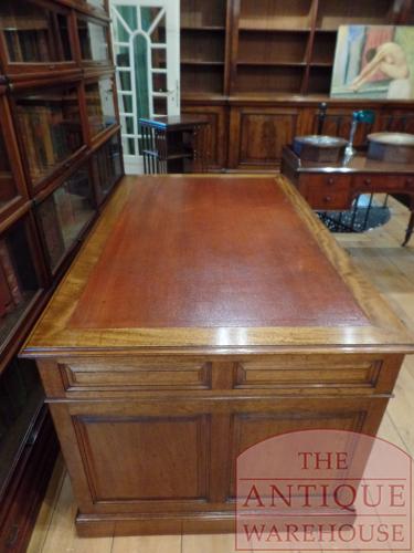 Antiek mahoniehouten Engels bureau 2