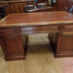 Antiek mahoniehouten Engels bureau 3