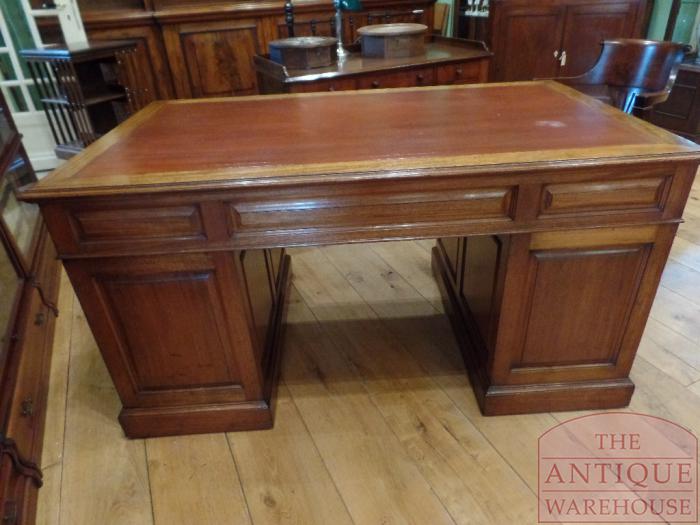 Antiek mahoniehouten Engels bureau 3