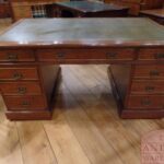 Antiek mahoniehouten Engels bureau 1