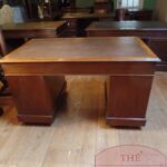 Antiek mahoniehouten Engels kwaliteitsbureau 2