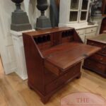 Antiek mahoniehouten Engels secretaire, klepbureau 2