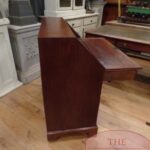 Antiek mahoniehouten Engels secretaire, klepbureau 3