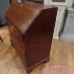 Antiek mahoniehouten Engels secretaire, klepbureau 4