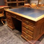 Antiek mahoniehouten partnersbureau 2