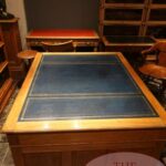 Antiek mahoniehouten partnersbureau 4