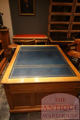 Antiek mahoniehouten partnersbureau 4