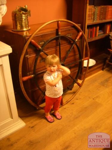 antiek nautisch stuurwiel 2