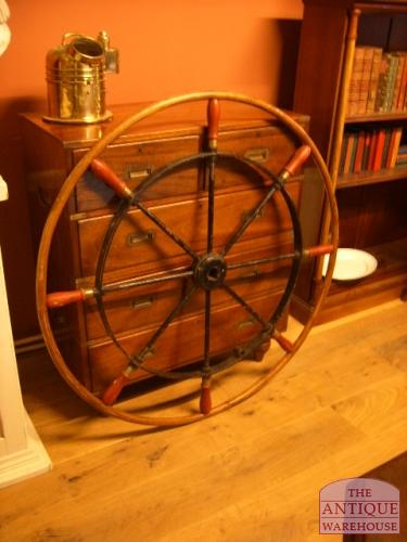 antiek nautisch stuurwiel 3