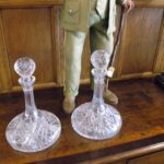 Antiek paar scheeps karaffen 3