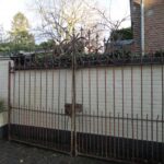 antiek smeedijzeren Frans hekwerk 1